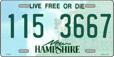 NH license plate 1153667