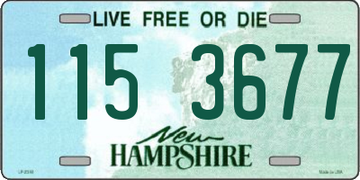 NH license plate 1153677