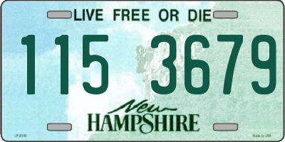 NH license plate 1153679