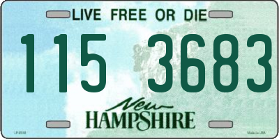 NH license plate 1153683