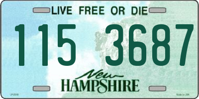 NH license plate 1153687