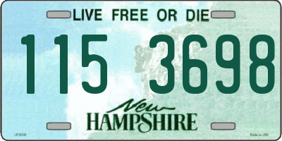 NH license plate 1153698