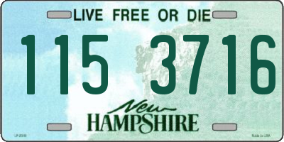 NH license plate 1153716