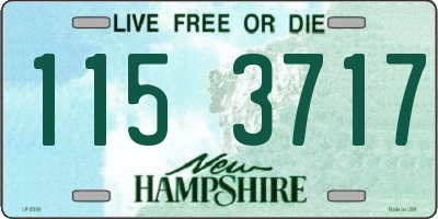NH license plate 1153717