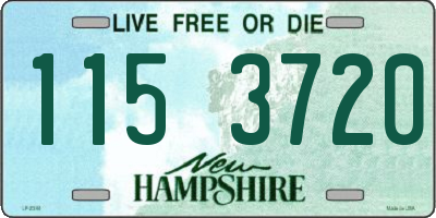NH license plate 1153720