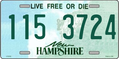 NH license plate 1153724