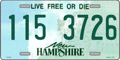 NH license plate 1153726