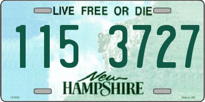 NH license plate 1153727