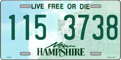 NH license plate 1153738
