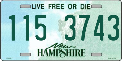 NH license plate 1153743