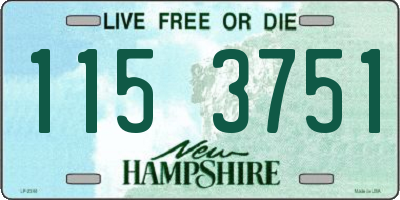 NH license plate 1153751