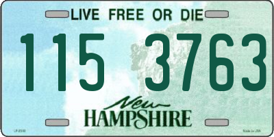 NH license plate 1153763