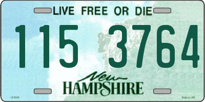 NH license plate 1153764