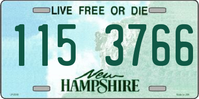 NH license plate 1153766