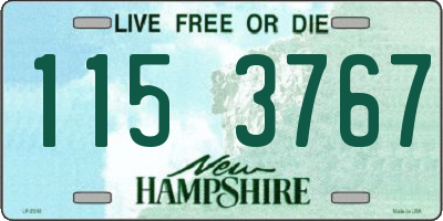 NH license plate 1153767