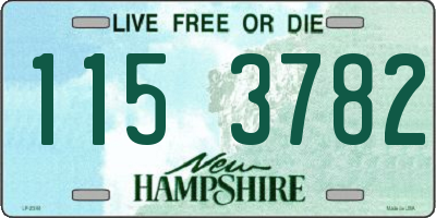 NH license plate 1153782