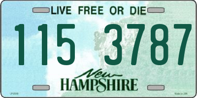 NH license plate 1153787