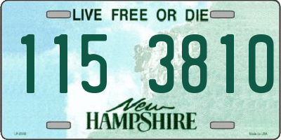 NH license plate 1153810