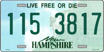 NH license plate 1153817