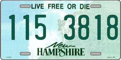 NH license plate 1153818