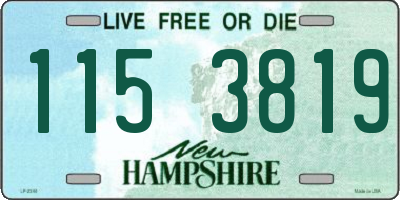 NH license plate 1153819