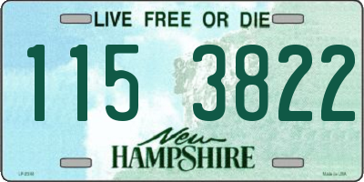 NH license plate 1153822