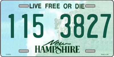 NH license plate 1153827