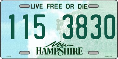 NH license plate 1153830