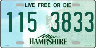 NH license plate 1153833