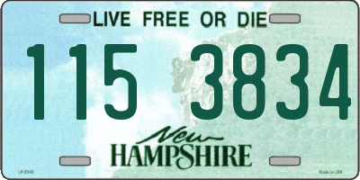 NH license plate 1153834