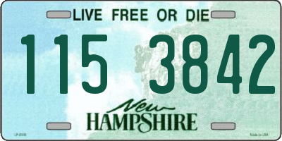 NH license plate 1153842