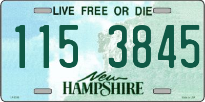 NH license plate 1153845