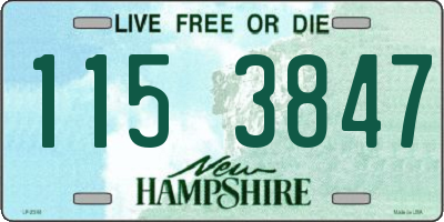 NH license plate 1153847