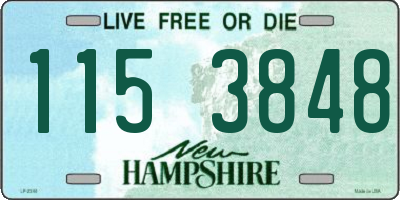 NH license plate 1153848
