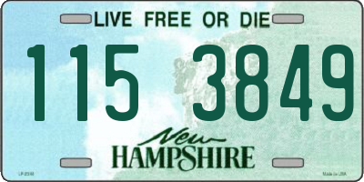 NH license plate 1153849