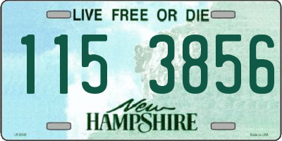 NH license plate 1153856