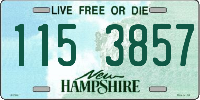 NH license plate 1153857