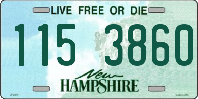 NH license plate 1153860