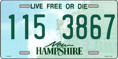 NH license plate 1153867