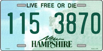 NH license plate 1153870