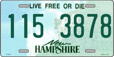 NH license plate 1153878