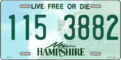 NH license plate 1153882