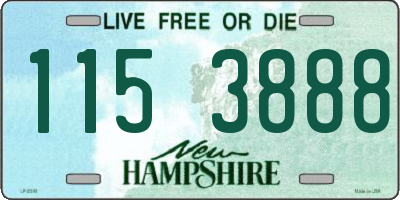 NH license plate 1153888