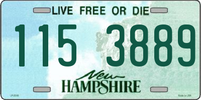 NH license plate 1153889