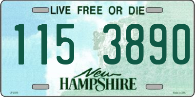 NH license plate 1153890