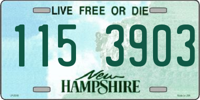 NH license plate 1153903