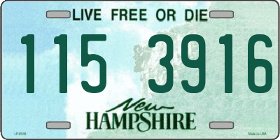 NH license plate 1153916