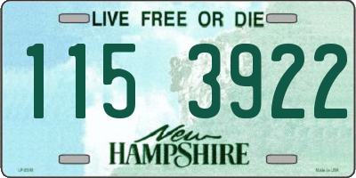 NH license plate 1153922