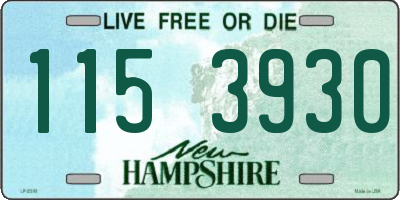 NH license plate 1153930
