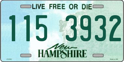 NH license plate 1153932